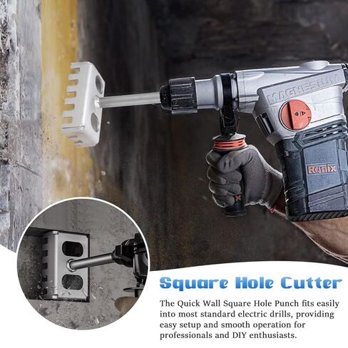 Creative Square Hole Cutter for Electrical Box, Model 86 Electric Box Square Hole Cutter for Brick Concrete Cement Stone in Kuwait