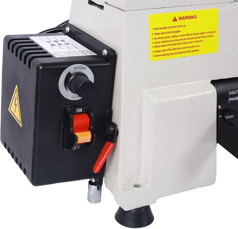 12 "× 18" آلة مخرطة خشبية Benchtop مع محرك 3/4 حصان ، وسرعة متغيرة 650-3800 دورة في الدقيقة ، والشاشة الرقمية للأعمال الخشبية والتحول - مثالية للمبتدئين والمهنيين ، والرمادي in Kuwait