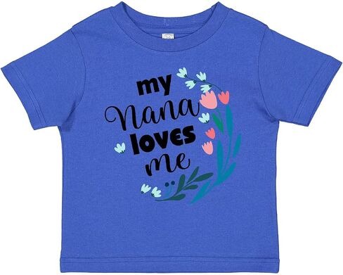 inktastic My Nana Loves Me Granddaughter Toddler T-Shirt in Saudi Arabia