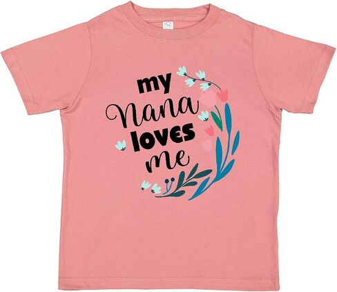 inktastic My Nana Loves Me Granddaughter Toddler T-Shirt in Saudi Arabia
