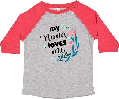 inktastic My Nana Loves Me Granddaughter Toddler T-Shirt in Saudi Arabia