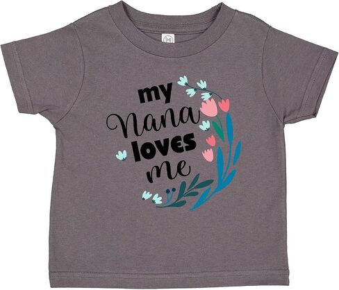 inktastic My Nana Loves Me Granddaughter Toddler T-Shirt in Saudi Arabia