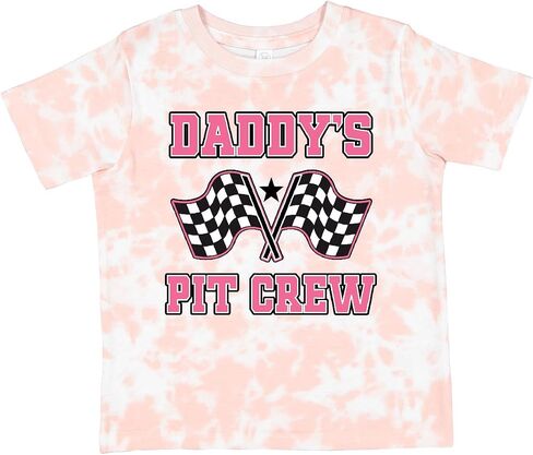 inktastic Daddy's Pit Crew Design with Checkered Flags Toddler T-Shirt in Saudi Arabia