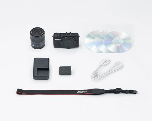 Canon EOS M 18.0 MP Compact Systems Camera with 3.0-Inch LCD and EF-M18-55mm is STM Lens in Saudi Arabia