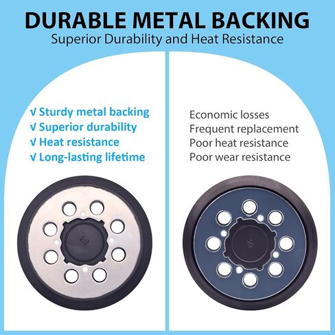 2 Pack Sander Replacement Pads, 5 Inch Metal Sanding Pad Competible with DEWALT DWE6423, 6423K, DWE6421, 6421K, DCW210B Random Orbit Sanders, DWE64233 N329079 Replacement Sander Pad in Kuwait