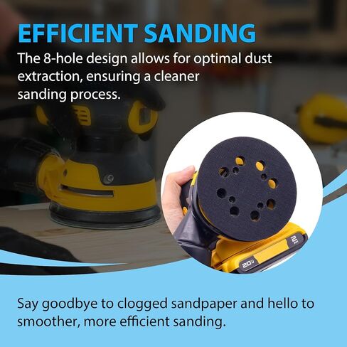 2 Pack Sander Replacement Pads, 5 Inch Metal Sanding Pad Competible with DEWALT DWE6423, 6423K, DWE6421, 6421K, DCW210B Random Orbit Sanders, DWE64233 N329079 Replacement Sander Pad in Kuwait