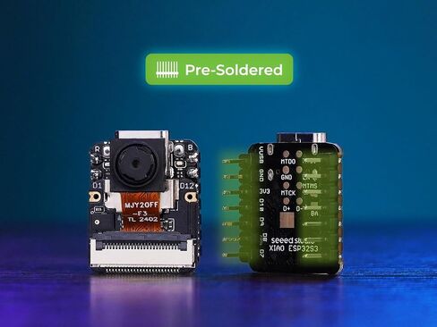 Seeed Studio XIAO ESP32 S3 Sense - 2.4GHz Wi-Fi, BLE 5.0, OV2640 Camera Sensor, Digital Microphone, 8MB PSRAM, 8MB Flash, Battery Charge Supported, Rich Interface, IoT, Embedded ML in Kuwait