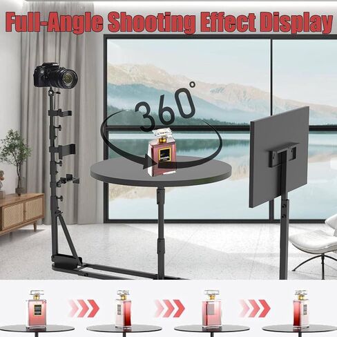 Rotating Camera Slider, Spinning Photo Video Booth, 360 Panoramic Photography Platform, Photography Turntable, 360 Degree Spinning Platform, Load 50kg/110LBS (Electric) in Kuwait