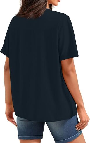 4Th of July Shirts Women USA American Flag Cotton Tops Crewneck Patriotic Basic Tees Short Sleeved T Shirt in Kuwait