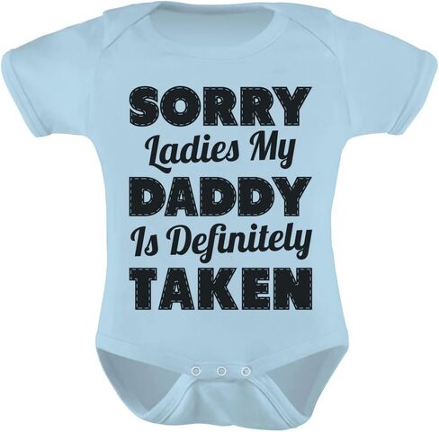 Tstars TeeStars - Sorry Ladies My Daddy Is Definitely Taken Funny Unisex Baby Bodysuit in Saudi Arabia