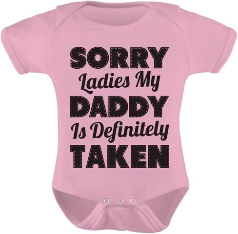 Tstars TeeStars - Sorry Ladies My Daddy Is Definitely Taken Funny Unisex Baby Bodysuit in Saudi Arabia