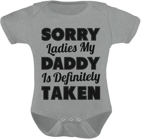 Tstars TeeStars - Sorry Ladies My Daddy Is Definitely Taken Funny Unisex Baby Bodysuit in Saudi Arabia