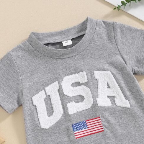 First Birthday Outfit Boy Embroidery Space Rocket Romper Short Sleeve Bodysuits Jumpsuits Baby Summer Clothes in Kuwait
