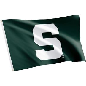 Desert Cactus Michigan State University Flag Spartans MSU Flags Banners 100% Polyester Indoor Outdoor 3x5 (Style 3)