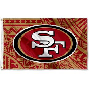 San Francisco 49ers Samoan Pattern 3x5 Grommet Flag