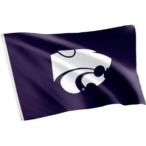 Desert Cactus Kansas State University Flag Wildcats K-State Flags Banners 100% Polyester Indoor Outdoor 3x5 (Style 1)