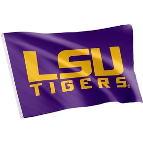 Desert Cactus LSU Flag Tigers Geaux Louisiana State University Flags Banners 100% Polyester Indoor Outdoor 3x5 Flag (Style 6)