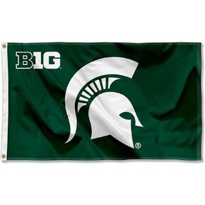 College Flags & Banners Co. MSU Spartans Big 10 3x5 Flag