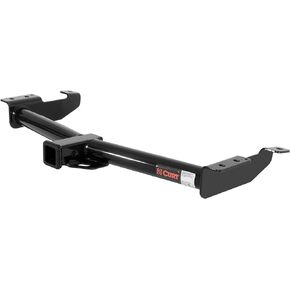 CURT 13055 Class 3 Trailer Hitch, 2-Inch Receiver, Round Tube Frame, Fits Select Ford E150, E250, E350, GLOSS BLACK POWDER COAT