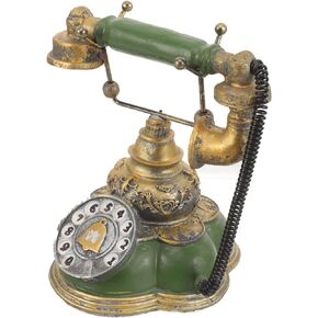 EXCEART Retro Rotary Landline Phone Traditional Retro Corded Telephone Vintage Rotary Dial Telephone Old Fashioned Landline Phones for Home Office