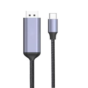 BolAAzuL USB C to Displayport Cable 4K@60Hz 4ft/1.2m, Short USB Type C to DP 1.2 Cord [Braided, Gold-Plated, Aluminum Shell] 2K@165H/144Hz for MacBook Pro Laptop Projector TV PC