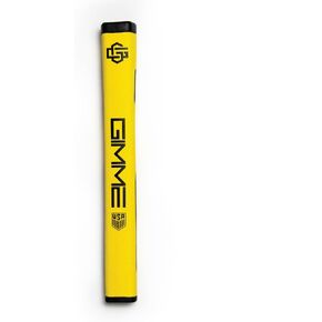 Premium Pistol Golf Putter Grip 2.0 | Designed to fit perfectly in the Palm of your Hand | Lightweight and Comfortable Golf Grips | NO SLIP Surface, Cocky Design made with Soft Polyurethane Material for Comfort & Feel | Yellow & Black | Designed in USA