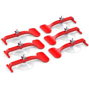 Convertible Doctor Suction Cup Clamps for Convertible Glass Windshield Repair/Gluing (6 Pack)