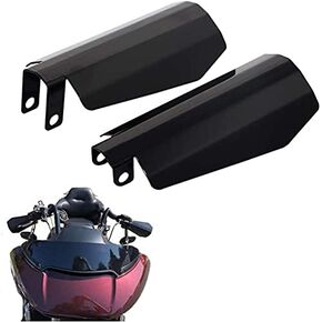Black Motorcycle Handguard Hand Guard Wind Cold Protector Compatible withWindshield for Harley Sportster Touring Street Glide Road King Electra Glide 2007-2020