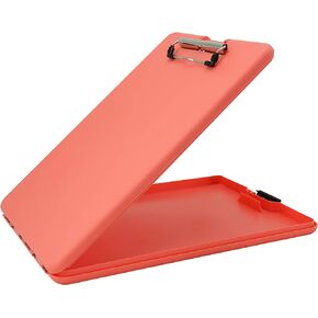 Saunders Coral Reef SlimMate Plastic Storage Clipboard with Low Profile Clip - Portable Mobile Organizer for Home, Office, and Business Use (70200)