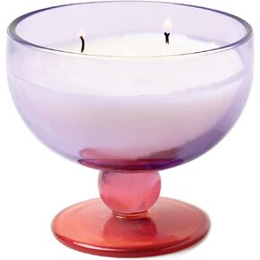Paddywax Scented Candles Vintage Glass Aura Collection Soy Wax Blend 2-Wick Candle, 6-Ounce, Tobacco Patchouli