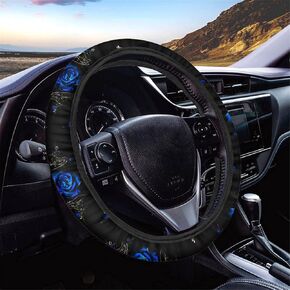 JEOCODY African Tribal Pattern Polyester Steering Wheel Cover Breathable Auto Car Steering Wheel Cover for Men and Women Universal 15 Inchesv