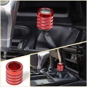 JeCar 4WD Drive Gear Shifter Head Cover Decoration Aluminum Alloy 4Runner Accessory Trim for Toyota 4Runner TRD 2010 2011 2012 2013 2014 2015 2016 2017 2018 2019 Red 1Pcs