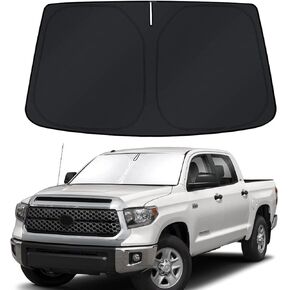 Bestview Windshield Sun Shade for 2007-2024 Merce-des Benz Sprinter, Front Window Sunshade Sun Visor Protector Block UV Rays Heat, Foldable 2 Layers 210T