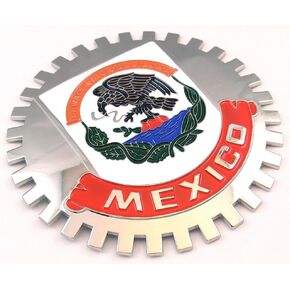 Grille Badge Mexico for car Truck Grill Mount Mexican Flag