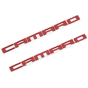 Camaro Badge Emblem 2Pcs Red - Set of 2 Replacement Emblems for Chevrolet Camaro