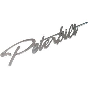 Custom Stainless Logo Name Emblem Plate Fit for Peterbilt Side Frond of Hood Accessory Grille Fender