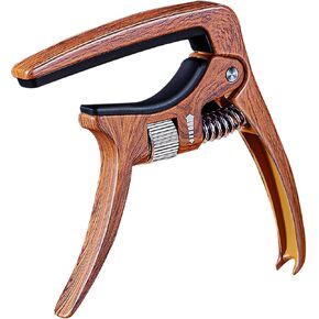 كابو جيتار كابو قابل للتعديل للجيتار الصوتي ذو 6 أوتار، والجيتار الكهربائي، والقيثارة - يتميز بتعديل شد الزنبرك للحصول على نغمة مثالية، ويتضمن سحب دبوس سلسلة - سبيكة زنك خفيفة الوزن in Kuwait