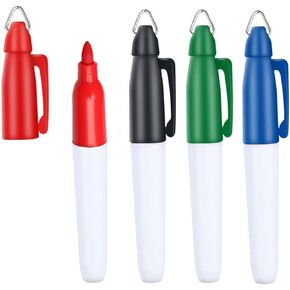 Golf Ball Markers Bullet Tip Permanent Golf Ball Line Drawing Marking Pen Golf Ball Alignment and Identification Tool, 4 Pack