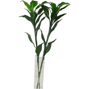 35 Inch Artificial Plants 2 Stems Green Artificial Bamboo for Home Office Indoor Decor Office Living Room Decor