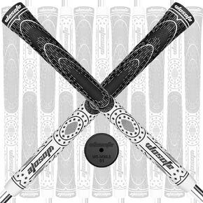 Golf Grips 13 Pack Cord Rubber Compound Material Hybrid Golf Club Grips Standard Midsize Options of 4 Colors All Weather Performance
