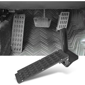 Internal Dead Pedal Driver Left Foot Rest Pedal Compatible with 2007-2018 Jeep Wrangler JK & JKU