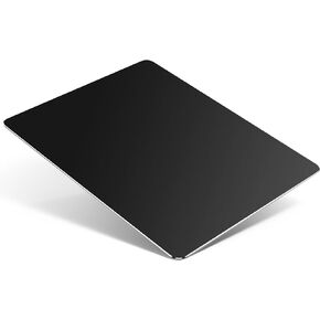 TERRATUTOR Aluminum Mouse Pad with Non-Slip Rubber Base and Micro Sand Blasting Alloy Surface for Fast and Accurate Control | Silver