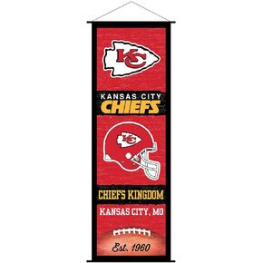 Kansas City Chiefs Banner and Scroll Sign
