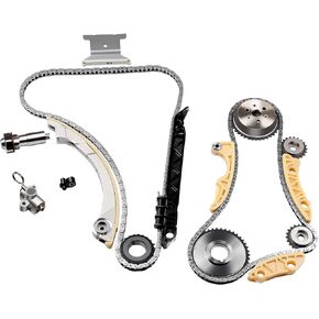 Engine Timing Chain Kit, ECCPP Automotive Replacement Timing Parts without Water Pump Sets for 2008-2015 for Chevrolet Malibu Equinox for Buick L4 2.0L 2.2L 2.4L-Replace # 12680750 9-4201S 9-4201SX