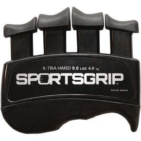 Hand and Finger Exerciser (XTRA Hard - 9lbs / 4.0kg) – Best Ergonomic Finger Strengthener to Improve Grip for All Sport Athletes