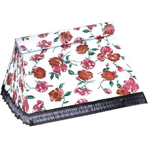Poly Mailers 14.5x19 Inch Shipping Envelopes Large Size Floral Self Seal Plastic Bags for Small Business 80 Pack