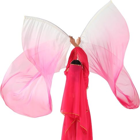 MUNAFIE Worship Flags Set(2 Flags+Sticks) for Dance Church Flags for Worship Guard Flag Praise Dance Flags 5#WHITE-PINK-RED in Saudi Arabia