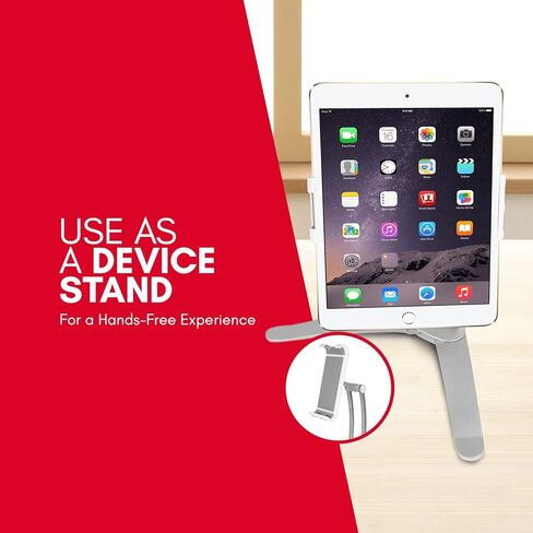 حامل كمبيوتر لوحي للمطبخ 2 في 1 من Macally وحامل iPad على الحائط / حامل تحت الخزانة - مثالي لقراءة الوصفات على سطح الطاولة أو الاستخدام على سطح المكتب - يناسب iPad Pro/Air Samsung Tab حتى عرض 7.5 بوصة in Kuwait