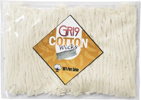 ديا باتي (فتائل قطنية طبيعية) مصنوعة يدويًا لبوجا، ديكور المنزل في المهرجانات، فتيل مصباح زيت ديوالي (100 قطعة من فتائل القطن الطويلة) in Kuwait