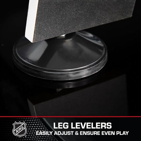 60" Air Hockey Table - Fast-paced air Powered Surface with Electronic Overhead Arena Scoreboard - Includes 2 Pucks and 2 Pushers, Black/White in Kuwait